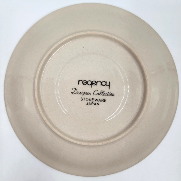 Newcor Regency Williamsburg Cup & Saucer Set Japan Red Floral Stoneware Set of 2 - Picture 15 of 16